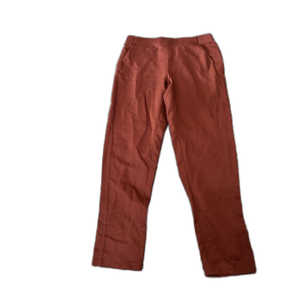 32 Degrees Cool red rust mid rise stretch comfort pants S